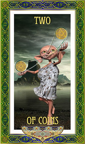 A Potterverse Tarot: Suit of Coins - The Deuce